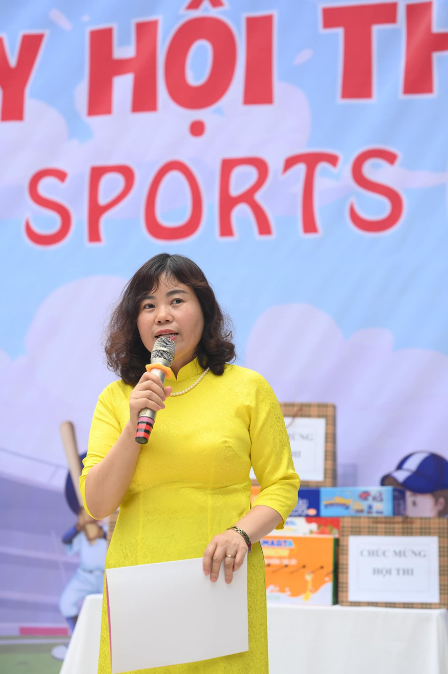 TS Nguyễn Thị Thanh, Hiệu trưởng trường Mầm non Thực hành Hoa hồng.