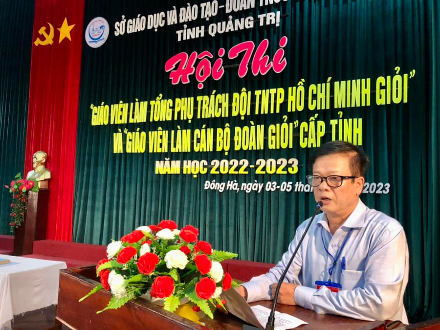 Lãnh đạo Sở GD&amp;ĐT cho rằng, Hội thi nhằm bồi dưỡng, nâng cao nhận thức cho giáo viên làm cán bộ Đoàn, Đội trong trường học.