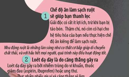 5 lầm tưởng về hệ tiêu hóa