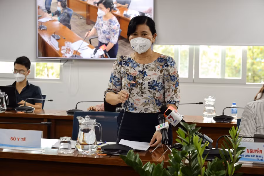 Chánh văn phòng Sở Y tế thành phố Hồ Chí Minh Nguyễn Thị Huỳnh Mai.