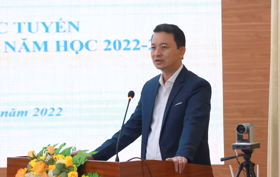 Phó Giám đốc Sở GD&amp;ĐT Quảng Trị Võ Văn Minh yêu cầu tăng cường cải cách hành chính trong lĩnh vực giáo dục.