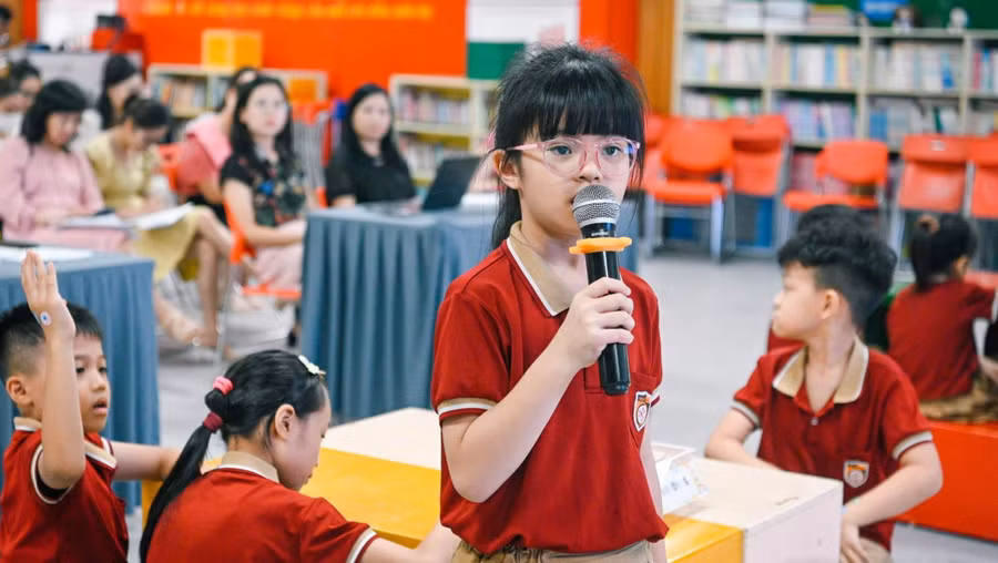 Học sinh tiểu học của Hệ thống giáo dục Nguyễn Bỉnh Khiêm (Hà Nội).