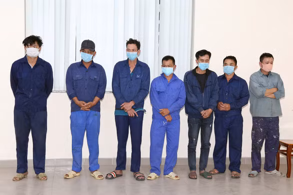 Các nghi can bị bắt giữ trước đó. Ảnh: Công an cung cấp