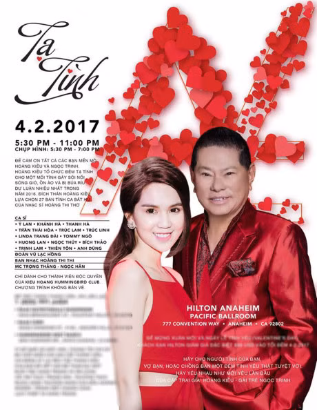 Mien phi ve xem dem nhac Hoang Kieu – Ngoc Trinh nhung phai dong toi thieu 500 USD - Anh 2