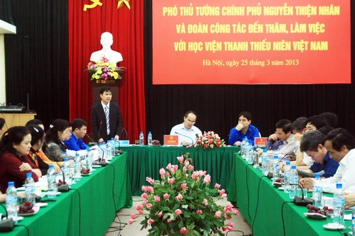 Xây dựng Học viện Thanh thiếu niên Việt Nam xứng với tầm vóc