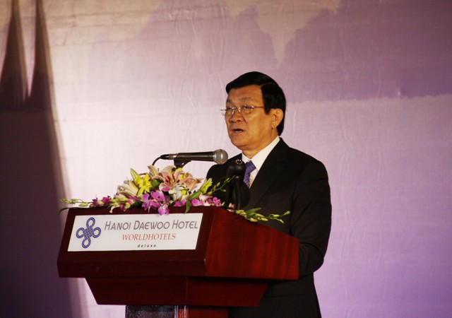 Chủ tịch nước Trương Tấn Sang phát biểu khai mạc