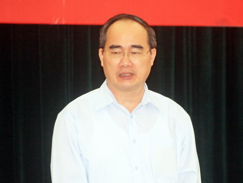 Phó Thủ tướng Nguyễn Thiện Nhân phát biểu tại buổi làm việc. Ảnh, gdtd.vn