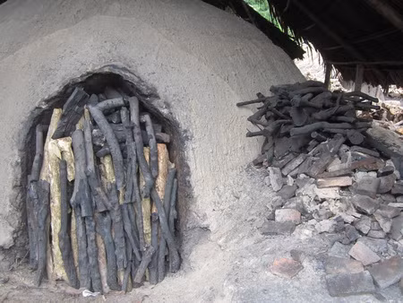 Lò than ở Bình Minh