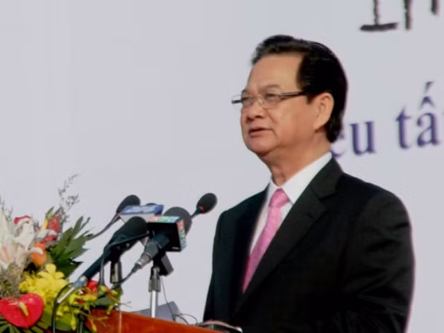 Thủ tướng Nguyễn Tấn Dũng phát biểu tại lễ Mít tinh