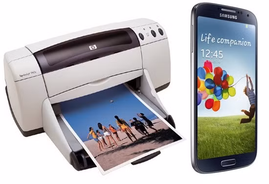 Samsung Galaxy SIV kết nối dễ dàng với các máy in của HP