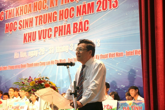 Bộ trưởng Phạm Vũ Luận phát biểu tại lễ khai mạc. Ảnh: gdtd.vn Bộ trưởng Phạm Vũ Luận phát biểu tại lễ khai mạc. Ảnh: gdtd.vn