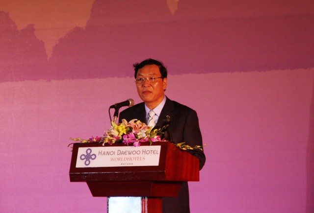 Bộ trưởng Bộ GD&ĐT Phạm Vũ Luận phát biểu khai mạc SEAMEC 47. Ảnh: gdtd.vn