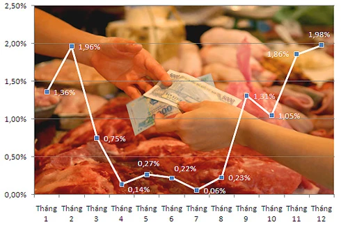 CPI tháng 12 và cả năm 2010 tăng ngoài dự kiến