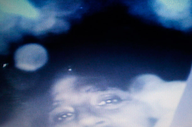 The Chilean Miners Are Discovered Photograph by Reuters Florencio Avalos, one of the 33 miners trapped in a copper and gold mine in Copiapó, Chile, peers into a video camera that was dropped down a borehole into the chamber where the men sought safety after the cave-in. Read more: http://www.time.com/time/photogallery/0,29307,2036245,00.html#ixzz18ZlkTXoD