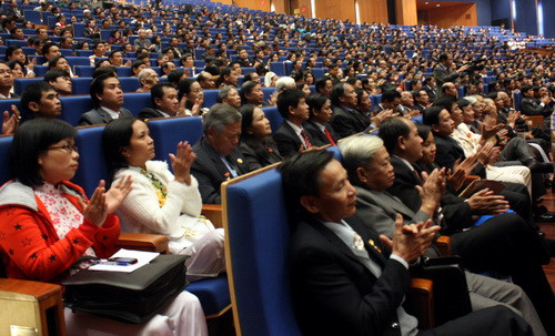 Các đại biểu dự Đại hội sáng nay 28/12. Ảnh, gdtd.vn