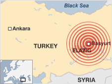 Động đất rung chuyển Thổ Nhĩ Kỳ