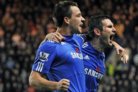 Lampard và Terry hạnh phúc với chiến thắng (clip)