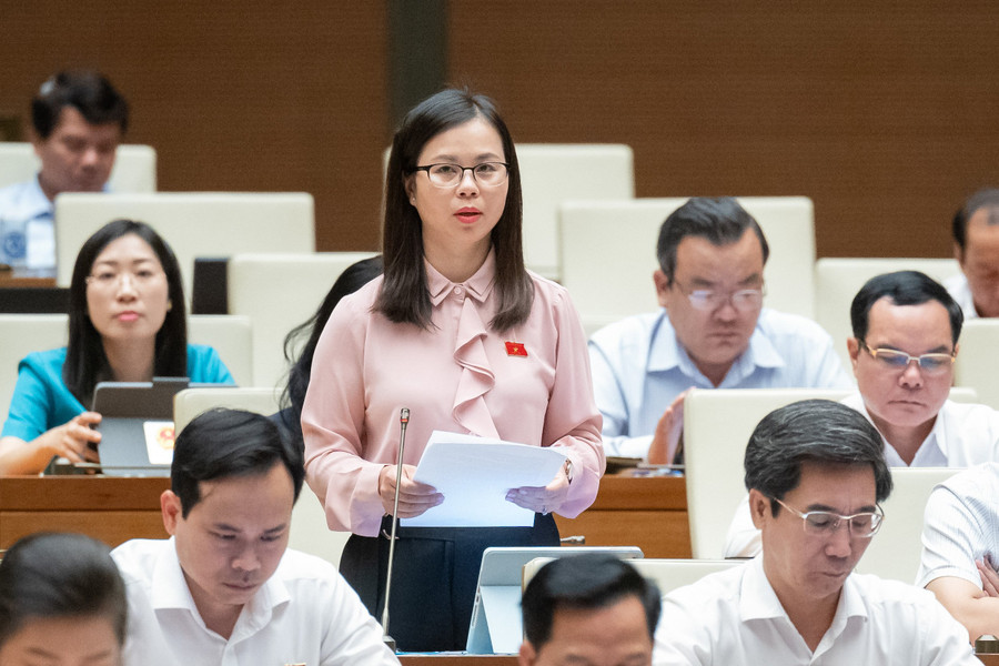 Đại biểu Chu Thị Hồng Thái (Đoàn ĐBQH tỉnh Lạng Sơn).