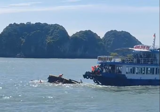 Hiện trường vụ tai nạn.