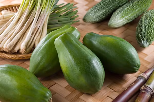Đu đủ xanh giúp người sỏi thận