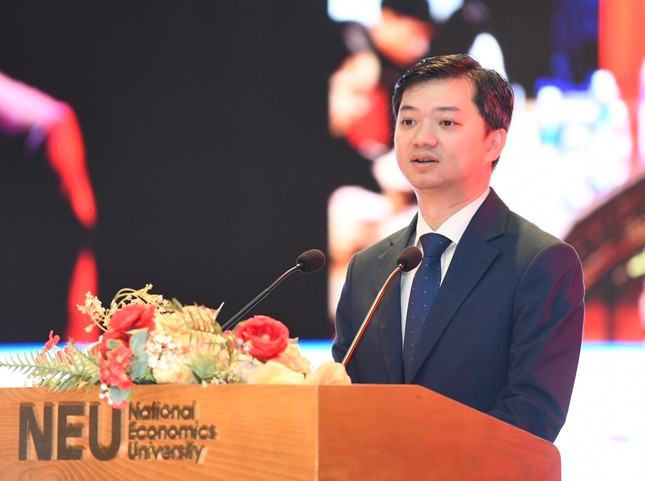 Bí thư T.Ư Đoàn Nguyễn Minh Triết phát biểu tại chương trình. Ảnh: Như Ý.