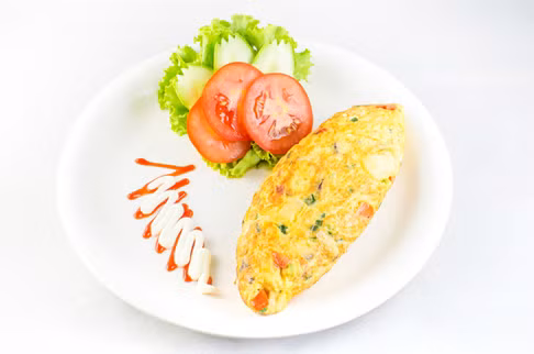 Trứng chiên khoai tây cũng là một trong những món được trẻ yêu thích.