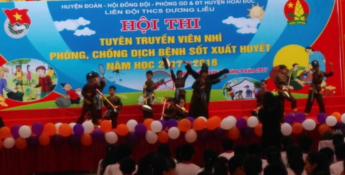 Một hoạt cảnh tuyên truyền về phòng chống sốt xuất huyết