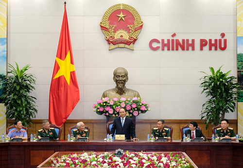 Thủ tướng Nguyễn Xuân Phúc phát biểu tại buổi gặp mặt. Ảnh: VGP