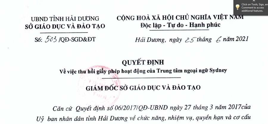 Hải Dương thu hồi giấy phép hoạt động của 4 trung tâm ngoại ngữ