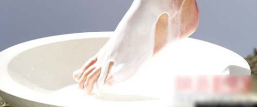 Da chân mềm mại với sữa chua