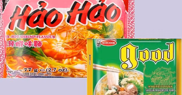 Sản phẩm mì Hảo Hảo và miến Good mà Ireland thu hồi: Ảnh: FSAI.