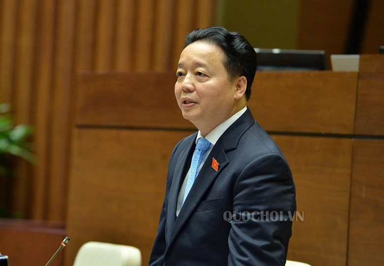Bộ trưởng Trần Hồng Hà trả lời chất vấn Đại biểu Quốc hội