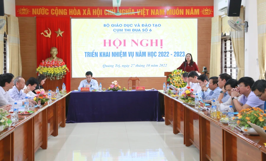 Cụm thi đua số 6 tổ chức Hội nghị triển khai nhiệm vụ năm học 2022-2023.