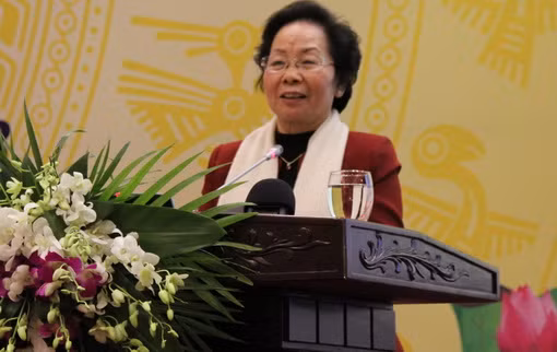 Phó chủ tịch nước Nguyễn Thị Doan phát biểu tại Hội nghị