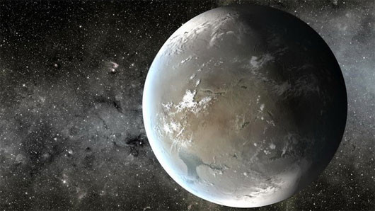 Hành tinh Kepler-62f - (Ảnh: NASA/AMES/JPL-CALTECH)