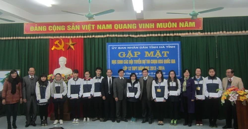 Hà Tĩnh: Gặp mặt 10 đội tuyển dự thi chọn học sinh giỏi quốc gia