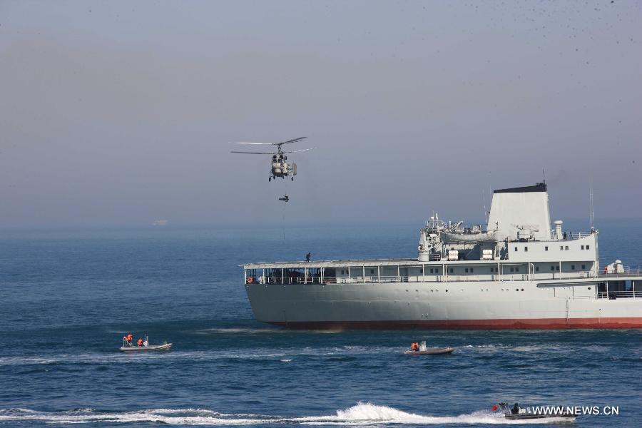 Helicopter and vessels are sent to rescue the 