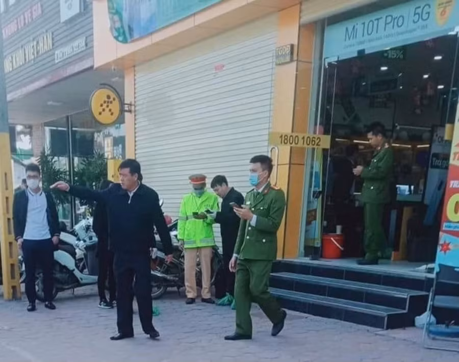 Cơ quan chức năng có mặt tại hiện trường vụ việc