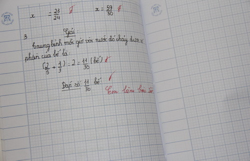 Nhận xét của giáo viên sẽ khích lệ học sinh cố gắng hơn trong học tập. (Ảnh chụp lời nhận xét của giáo viên Trường tiểu học Làng Sen (Nam Đàn - Nghệ An)