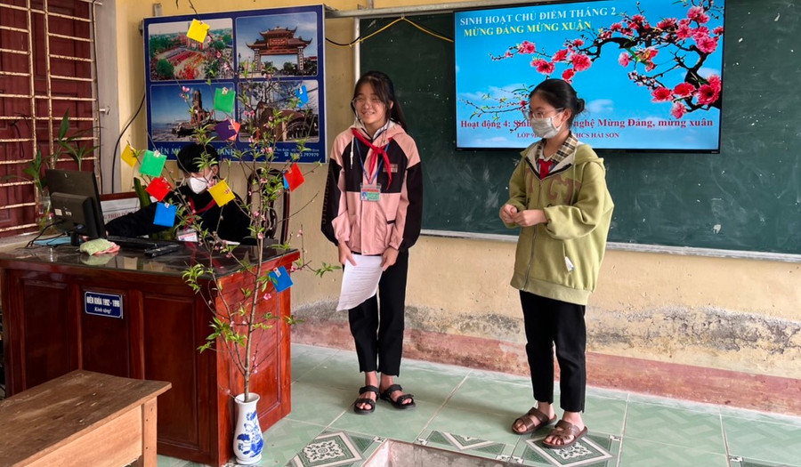 Nói lời hay, làm việc tốt đã tạo sức lan tỏa trong học sinh nhà trường.