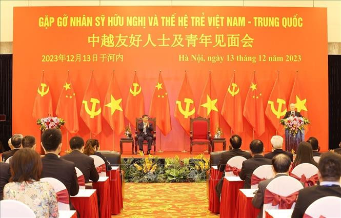 Tổng Bí thư Nguyễn Phú Trọng phát biểu tại buổi gặp gỡ. Tổng Bí thư Nguyễn Phú Trọng phát biểu tại buổi gặp gỡ.
