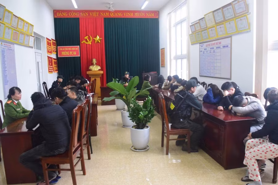 Các đối tượng tại cơ quan chức năng