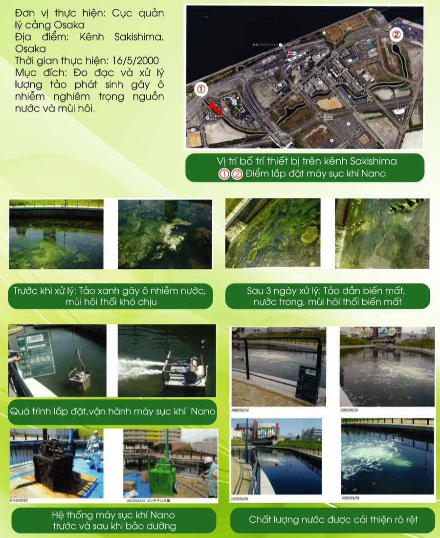 Kênh Sakishima Nhật Bản được xử lý năm 2000