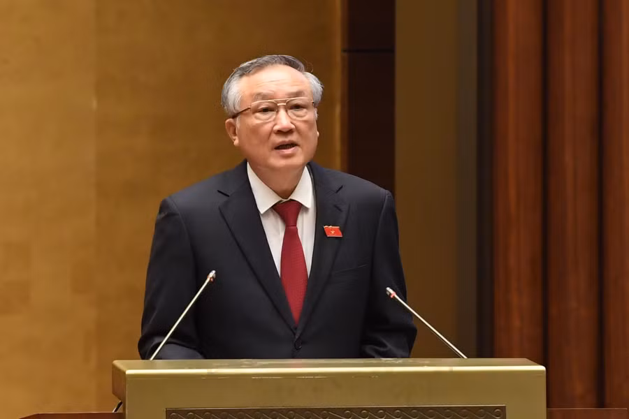 Chánh án Toà án nhân dân tối cao Nguyễn Hoà Bình phát biểu nhậm chức