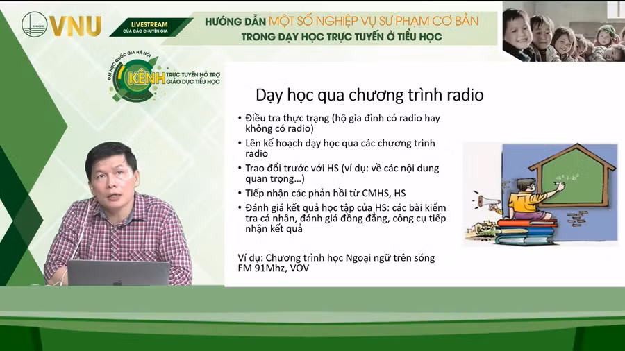 PGS.TS Nguyễn Chí Thành chia sẻ tại buổi toạ đàm trực tuyến