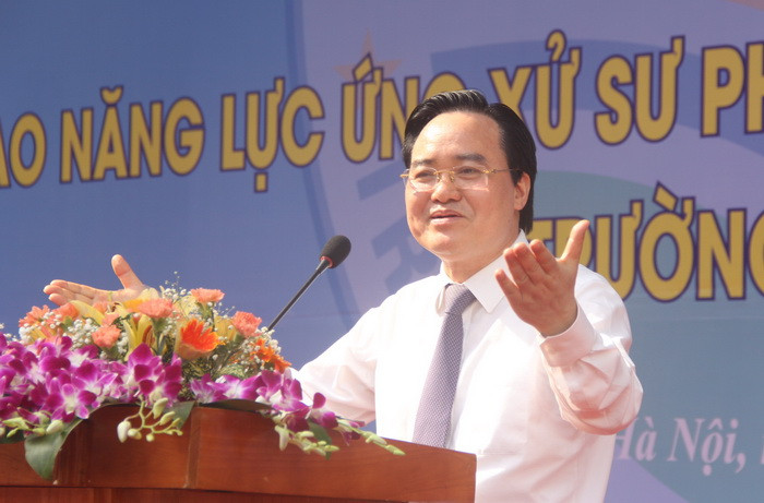 Bộ trưởng Phùng Xuân Nhạ phát biểu tại Lễ phát động. Ảnh: Sỹ Điền Bộ trưởng Phùng Xuân Nhạ phát biểu tại Lễ phát động. Ảnh: Sỹ Điền