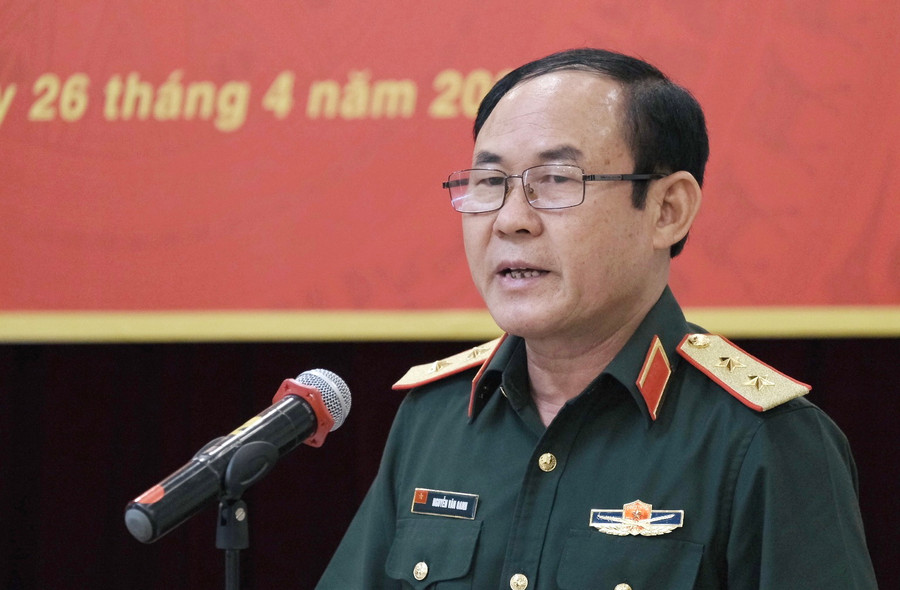 Trung tướng Nguyễn Văn Oanh chia sẻ tại buổi họp báo. Ảnh: Dương Tâm. Trung tướng Nguyễn Văn Oanh chia sẻ tại buổi họp báo. Ảnh: Dương Tâm.