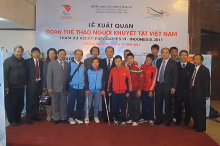 Đoàn TTVN tham dự ASEAN Paragames 2011: Phấn đấu Top 3