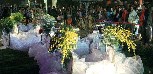 "xe đạp và hoa" với nghệ thuật sắp đặt đầy sáng tạo, ảnh, gdtd.vn