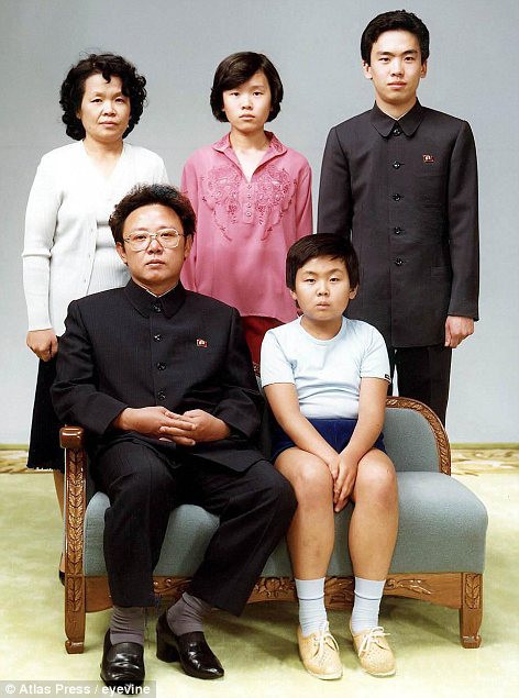 This 1981 family portrait shows Kim Jong Il with son Kim Jong Nam, former wife